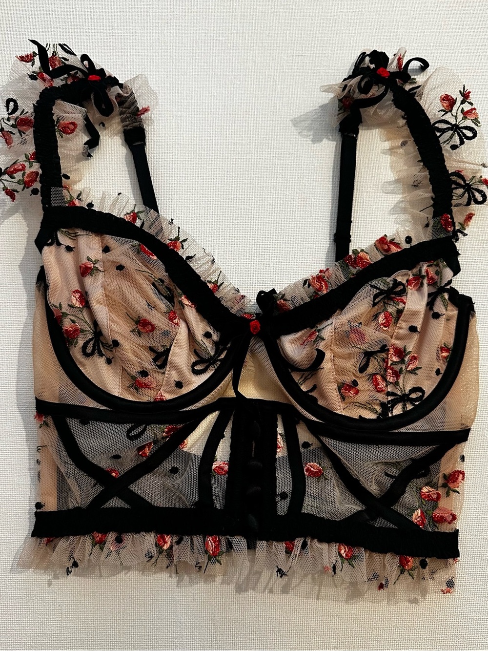 NWT For Love & Lemons Kendra Corset Bustier Top 🍒 - Picture 5 of 7